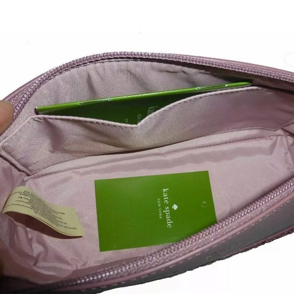 Kate spade cosmetic Shiloh glitter peony pouch - Picture 7 of 7